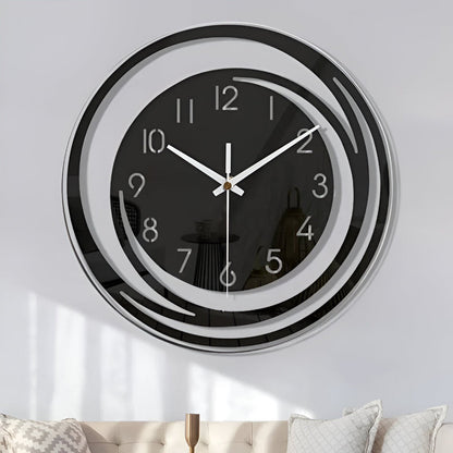 Sorana Wanduhr | Modernes schwarzes Acryl im skandinavischen Design