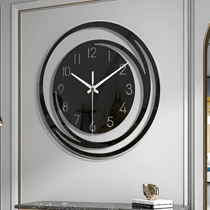 Sorana Wanduhr | Modernes schwarzes Acryl im skandinavischen Design