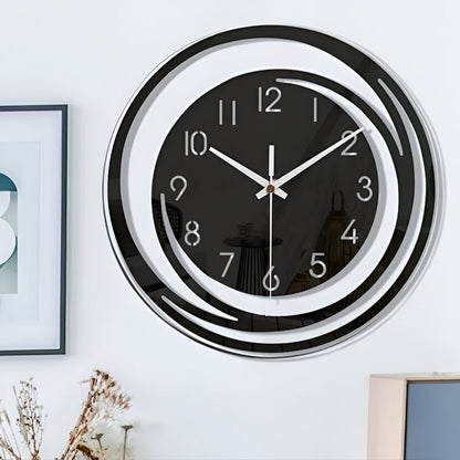 Sorana Wanduhr | Modernes schwarzes Acryl im skandinavischen Design