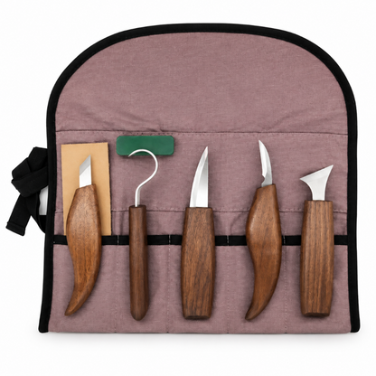 Set pentru începători de unelte ergonomice pentru sculptat în lemn, cu prindere de precizie