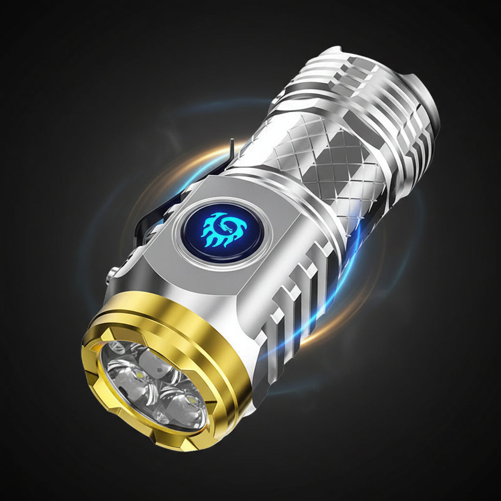 Mini torcia a LED compatta ricaricabile impermeabile portatile