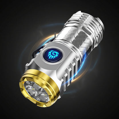 Mini torcia a LED compatta ricaricabile impermeabile portatile