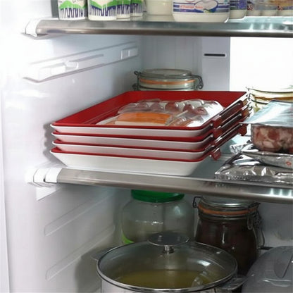 Food Storage Tray Reusable Elastic Seal Kitchen Freshness Container