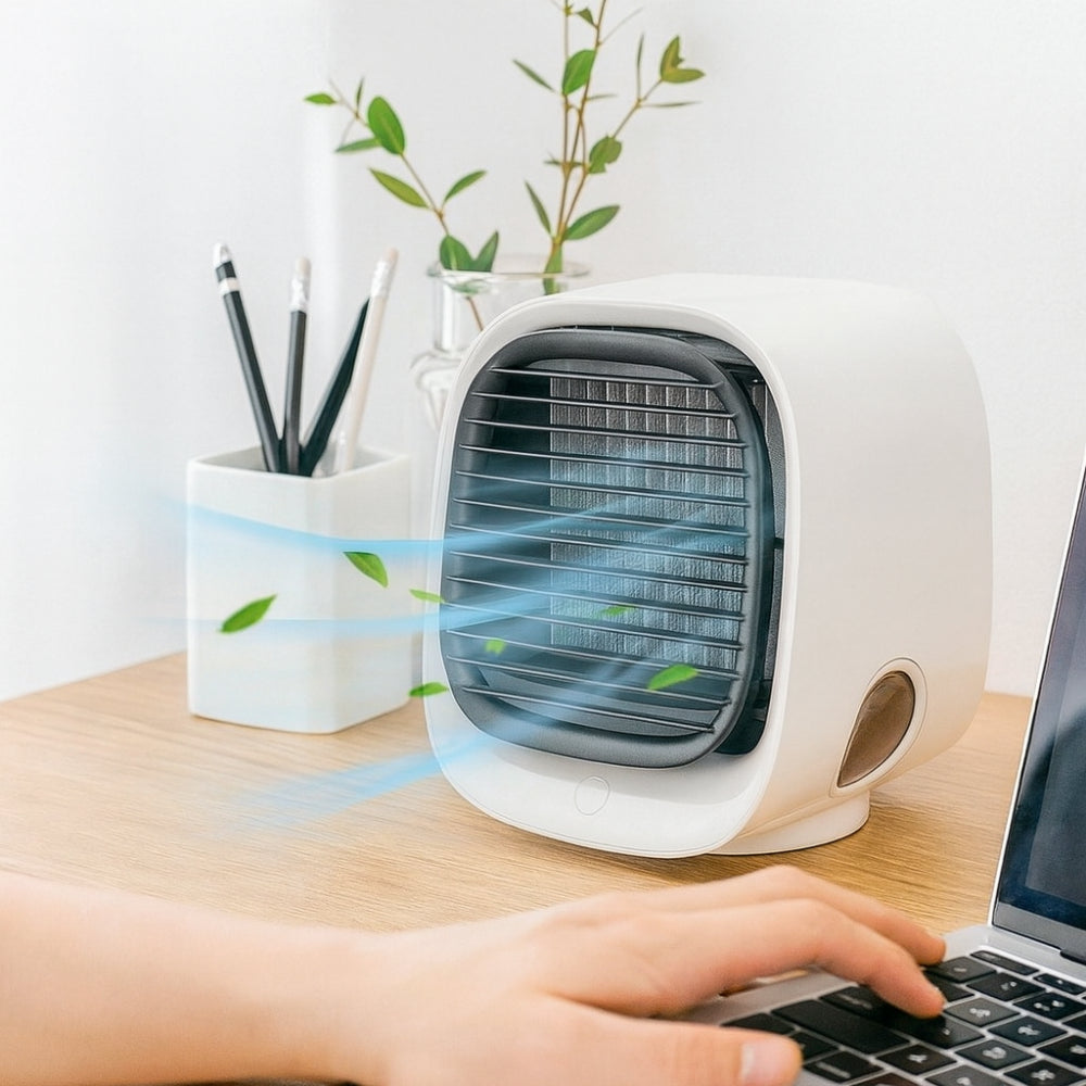Ventilatore Raffreddatore d'Aria Umidificatore da Scrivania Mini USB Dispositivo per Stanza