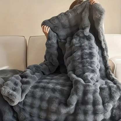 Coperta da lancio in pelliccia sintetica soffice e accogliente per divano e letto