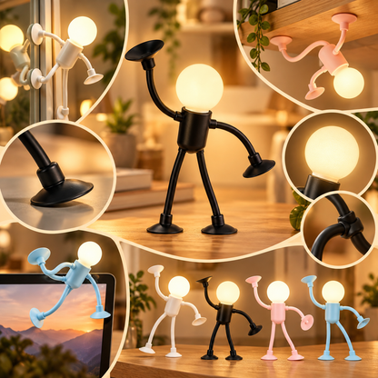 Lampada da tavolo flessibile LED creativa, regolabile e pieghevole