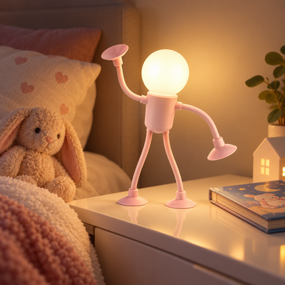 Lampada da tavolo flessibile LED creativa, regolabile e pieghevole