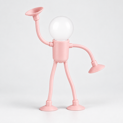 Lampada da tavolo flessibile LED creativa, regolabile e pieghevole