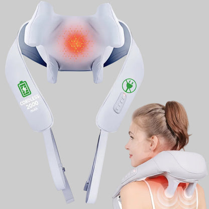 Masajeador de cuello inalámbrico para relajación de hombros