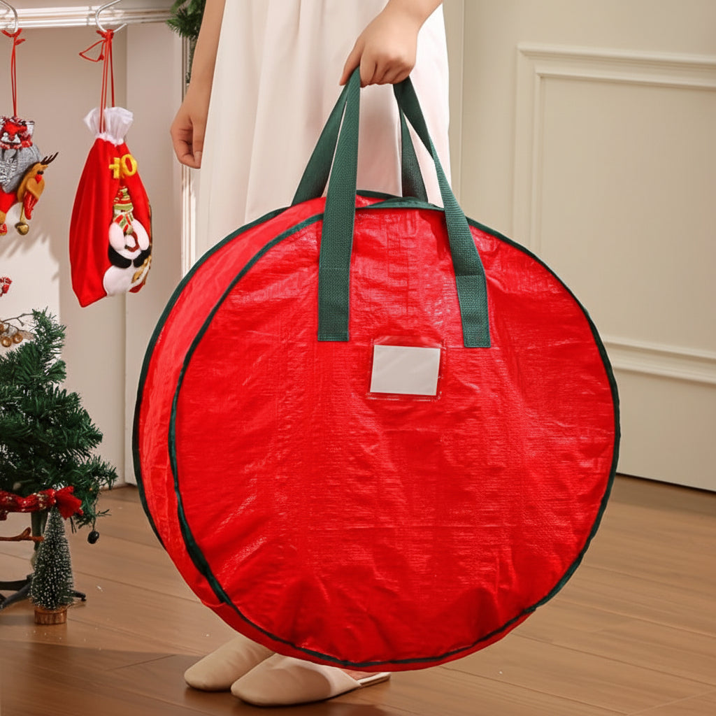 Bolsa de almacenamiento para guirnaldas Organizador de adornos navideños de polipropileno