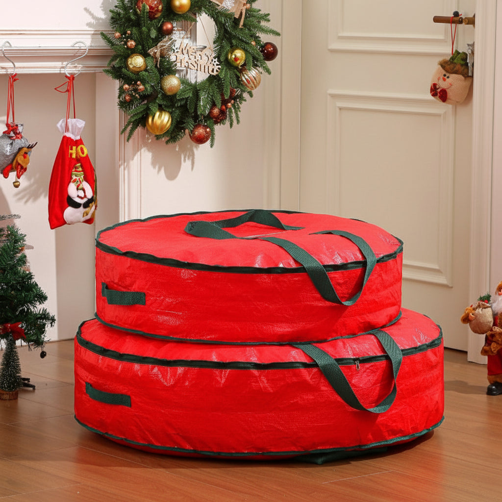 Bolsa de almacenamiento para guirnaldas Organizador de adornos navideños de polipropileno