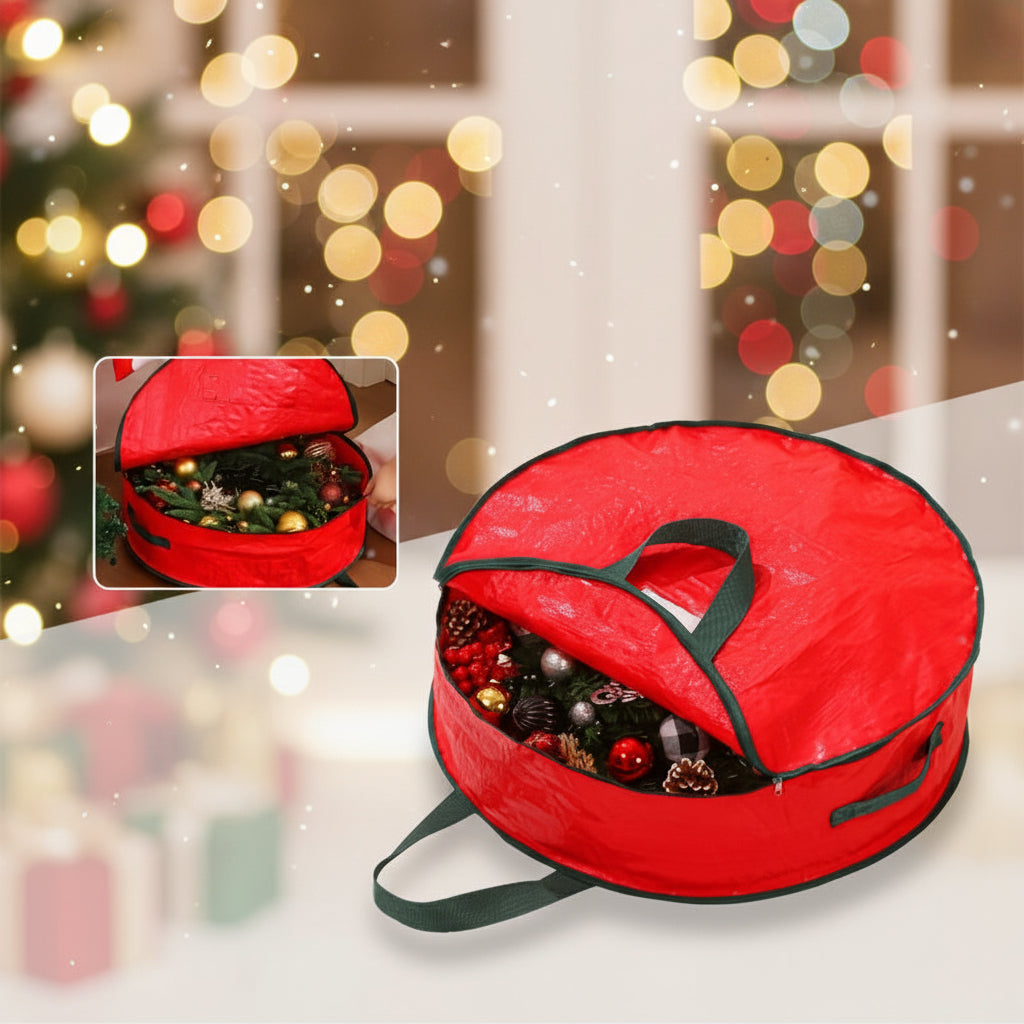 Bolsa de almacenamiento para guirnaldas Organizador de adornos navideños de polipropileno