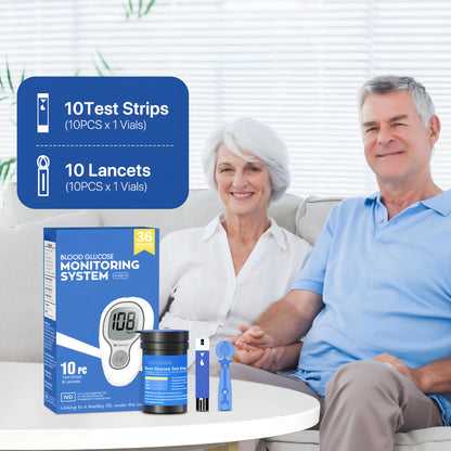 Glucose Monitor Kit Digital Blood Sugar Test Meter Set