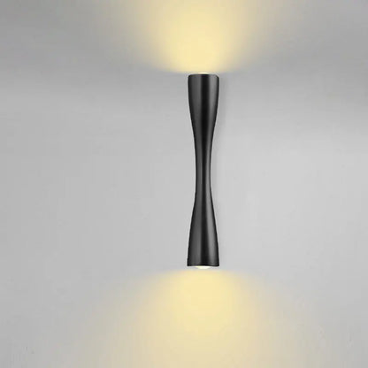 Lampada da parete moderna in oro | Lampada nordica impermeabile con luce verso l'alto e verso il basso