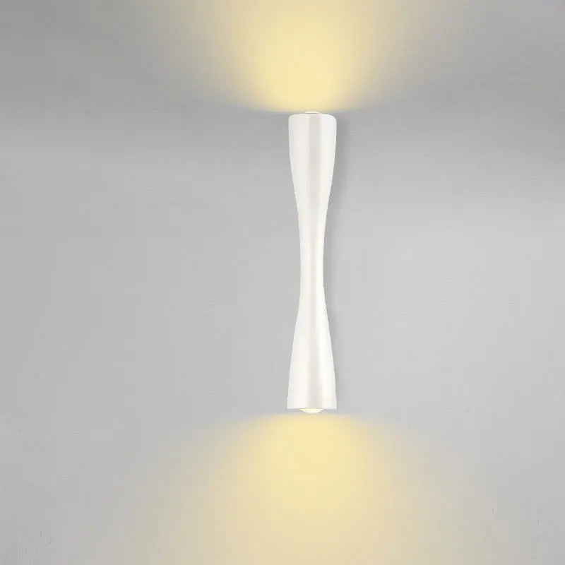 Lampada da parete moderna in oro | Lampada nordica impermeabile con luce verso l'alto e verso il basso