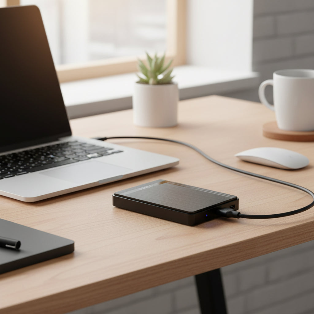 External Hard Drive Portable SSD USB 3.0 SATA Enclosure