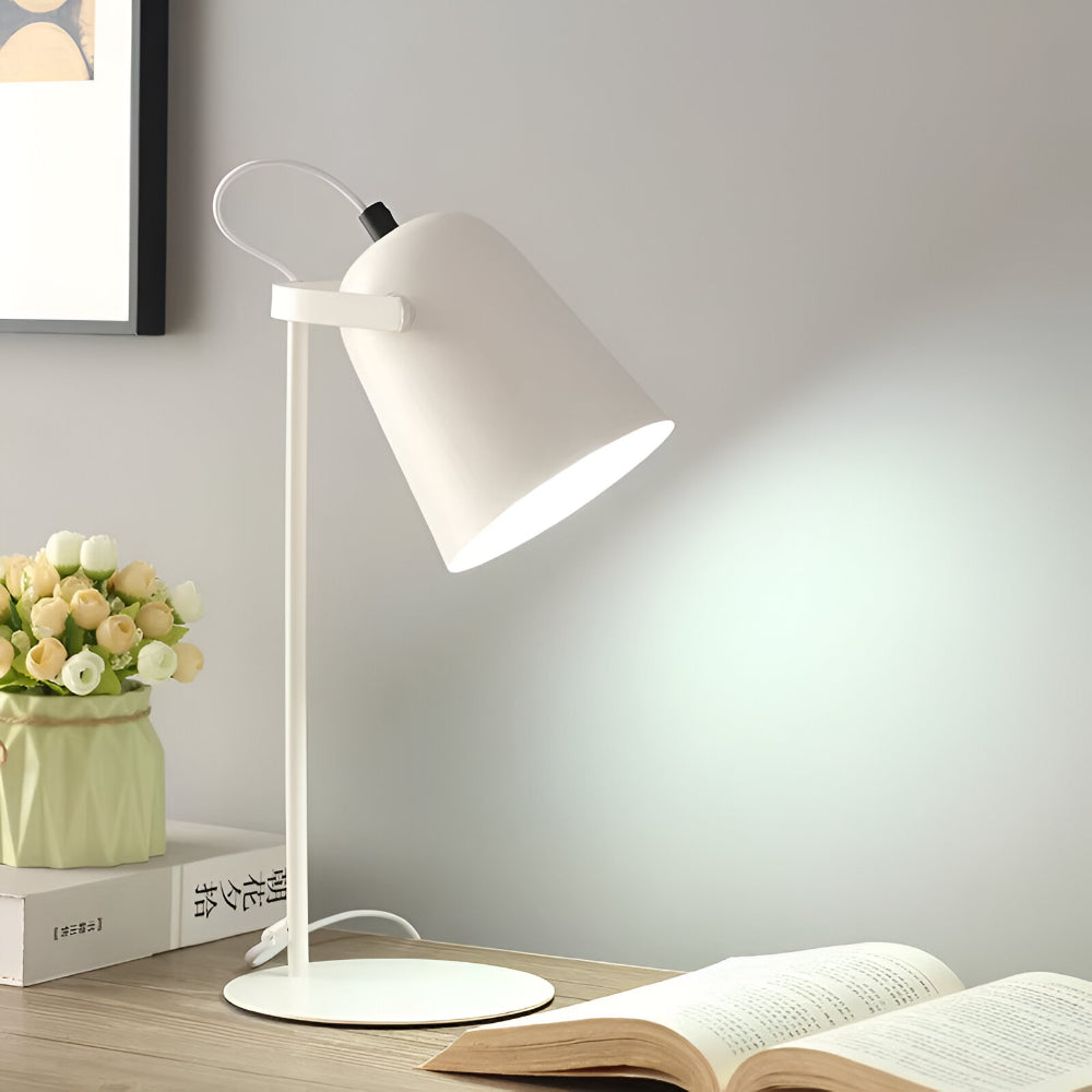 Bordlampe Drejelig Metal Justerbar Skrivebordslampe