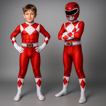 Tuta Bambino Carnevale Stampa Muscoli Supereroe Abito Festa