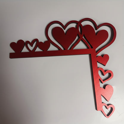 Adesivo Specchio Cornice a Forma di Cuore Decorazione da Parete in Acrilico per Stanza