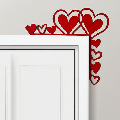 Adesivo Specchio Cornice a Forma di Cuore Decorazione da Parete in Acrilico per Stanza