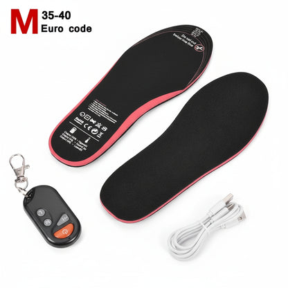 Heated Insoles Rechargeable Wireless Remote Winter Shoe Inserts