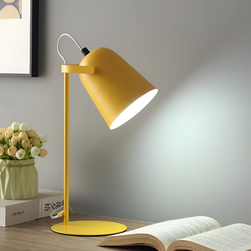 Bordlampe Drejelig Metal Justerbar Skrivebordslampe