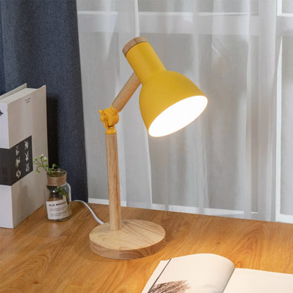 Lampada da scrivania in legno nordico | Lampada da tavolo moderna regolabile