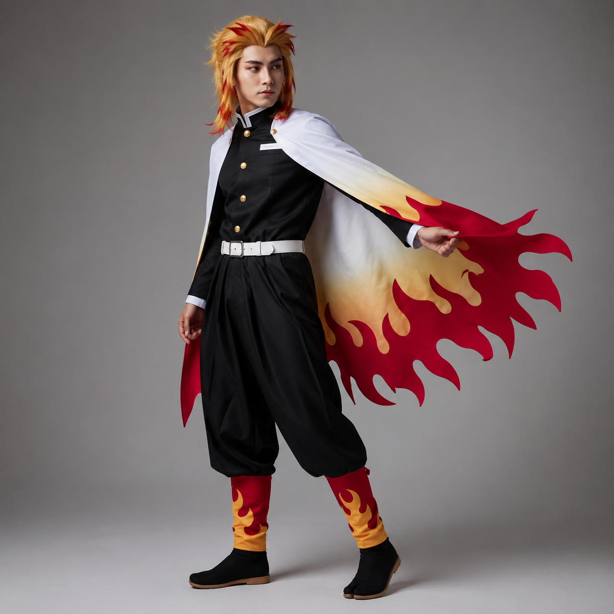 Halloween-Kostüm Anime-Krieger Kimono Cosplay-Outfit