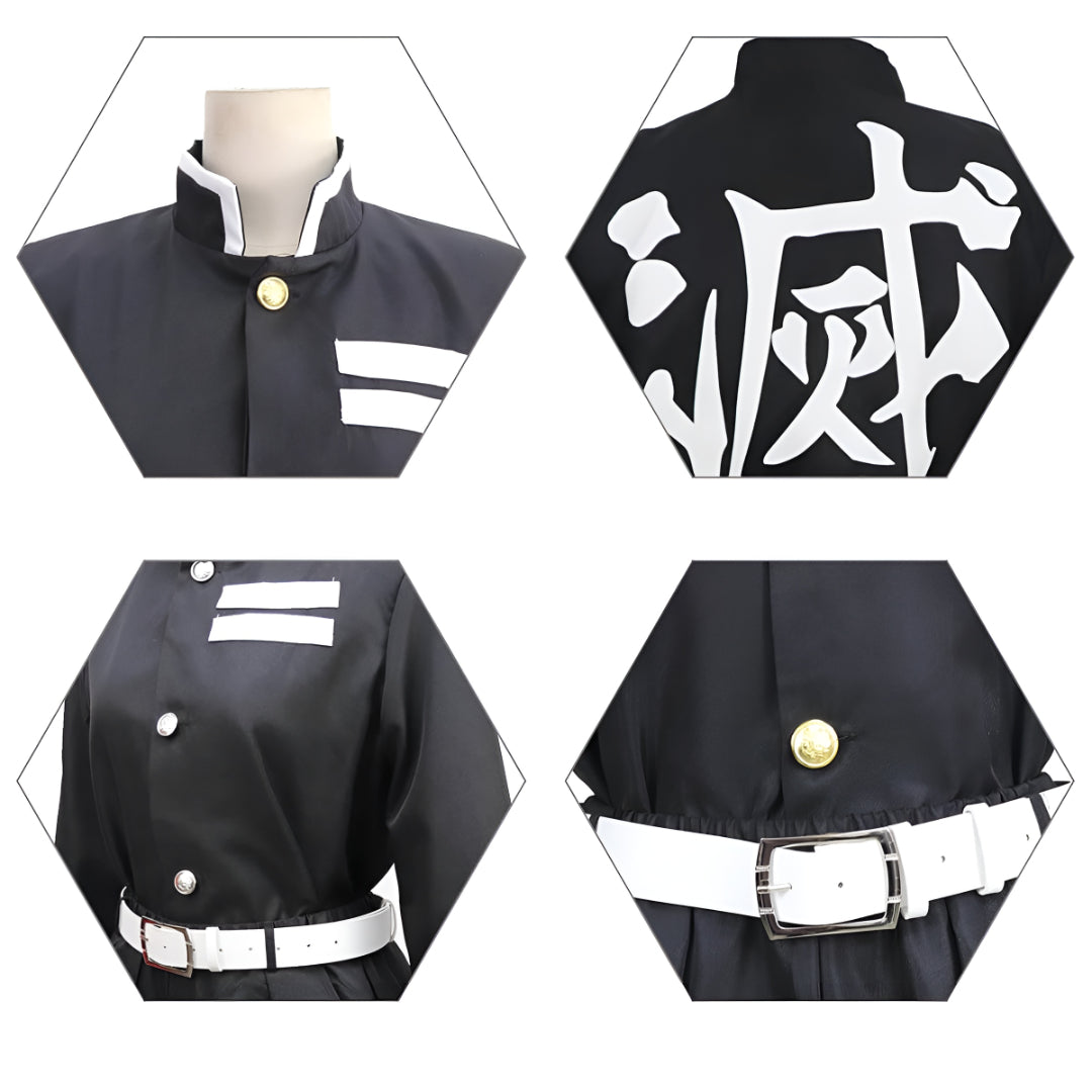 Halloween-Kostüm Anime-Krieger Kimono Cosplay-Outfit