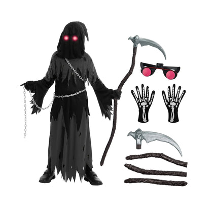 Fatos de Halloween Conjunto de Túnica com Capuz do Ceifador