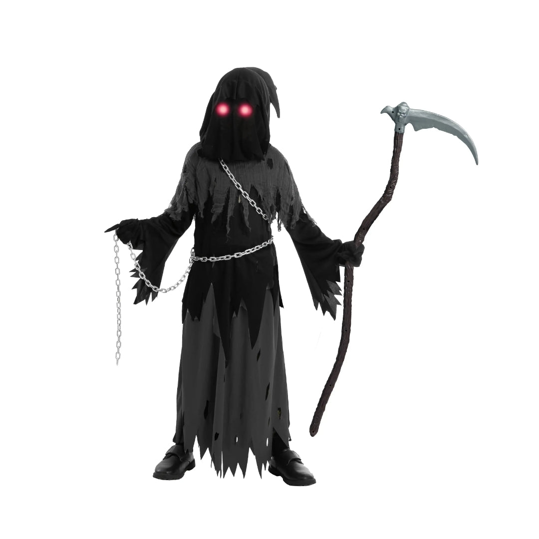 Fatos de Halloween Conjunto de Túnica com Capuz do Ceifador