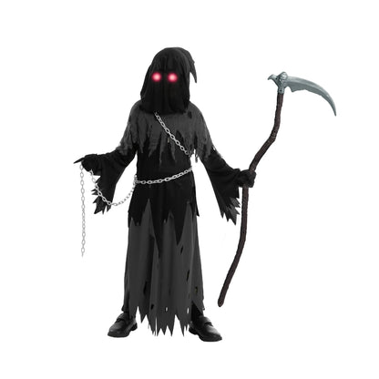 Fatos de Halloween Conjunto de Túnica com Capuz do Ceifador