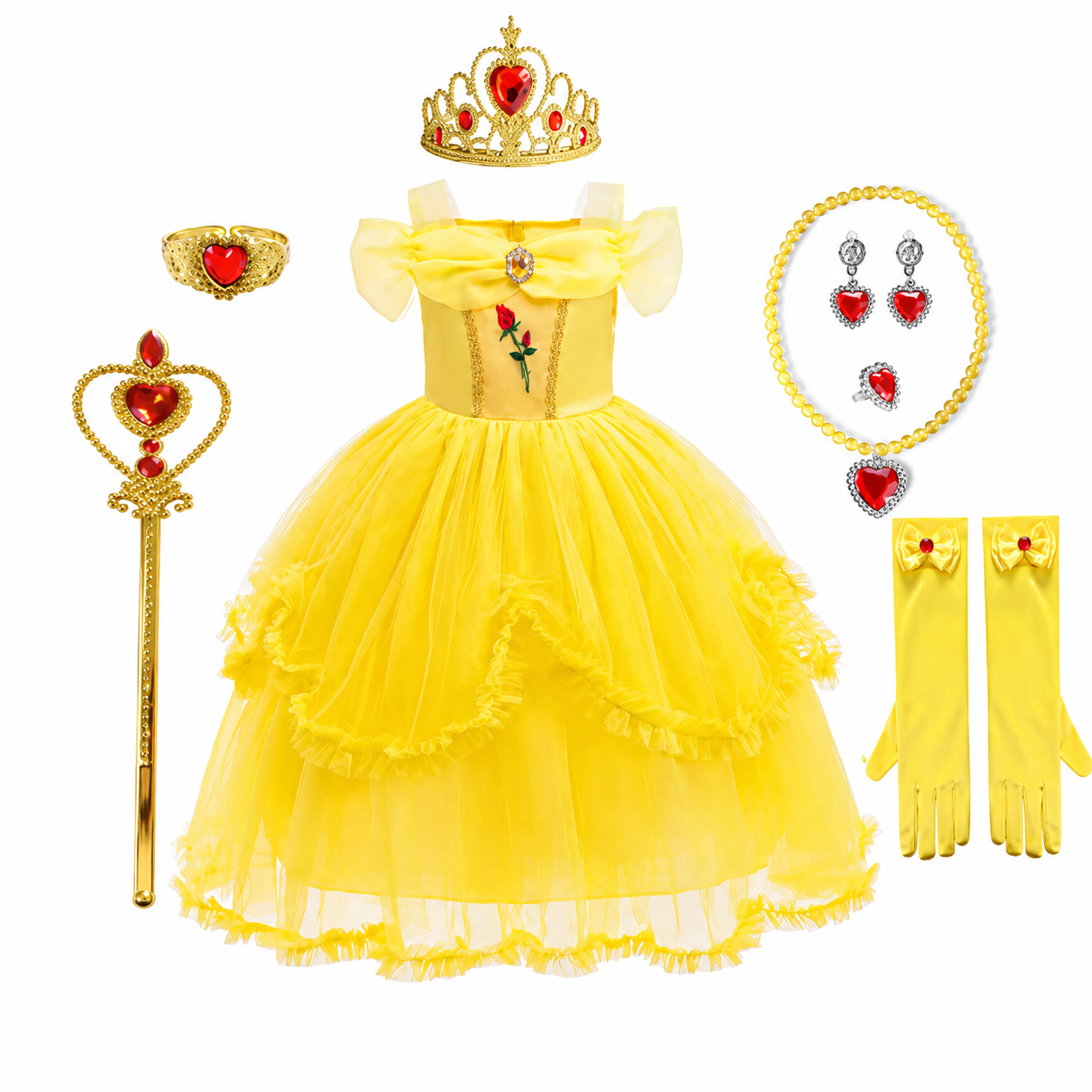 Halloween Costumes Girls Princess Party Dress Costume Set