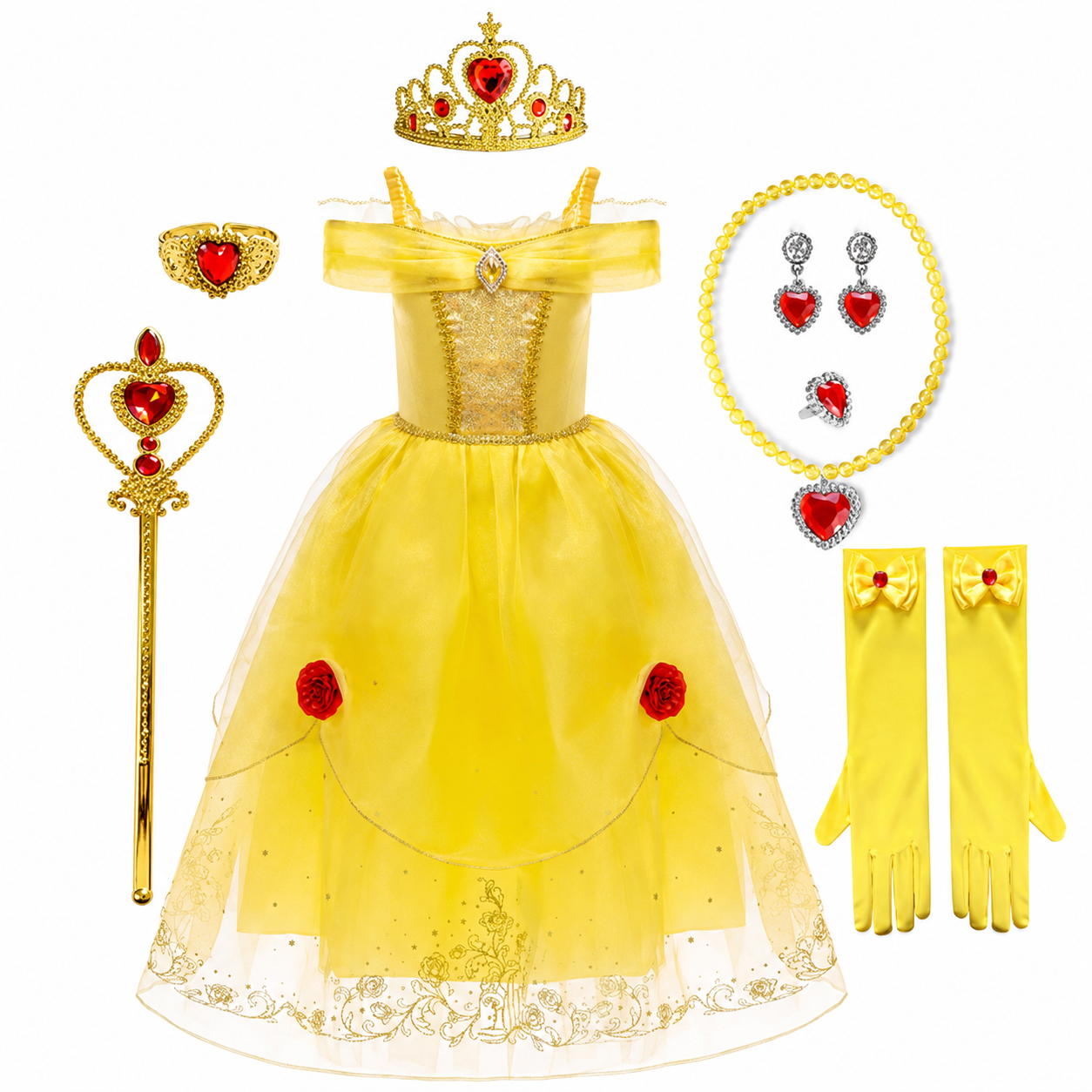 Halloween Costumes Girls Princess Party Dress Costume Set