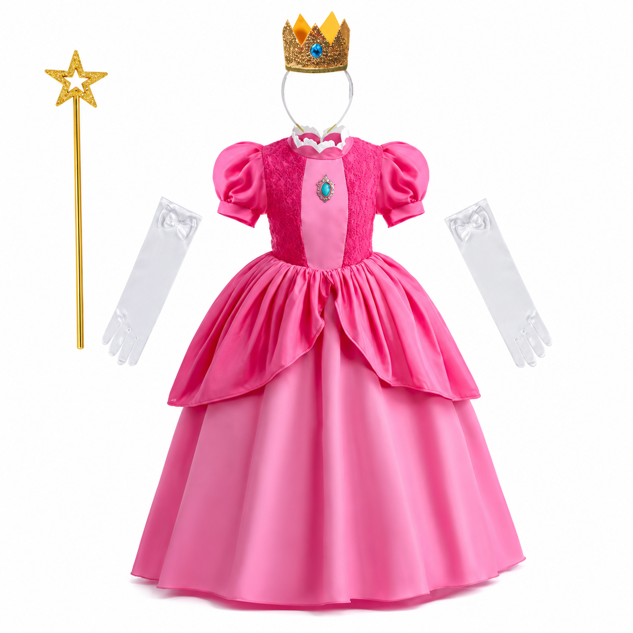 Costumi di Halloween per ragazze set vestito da principessa per festa
