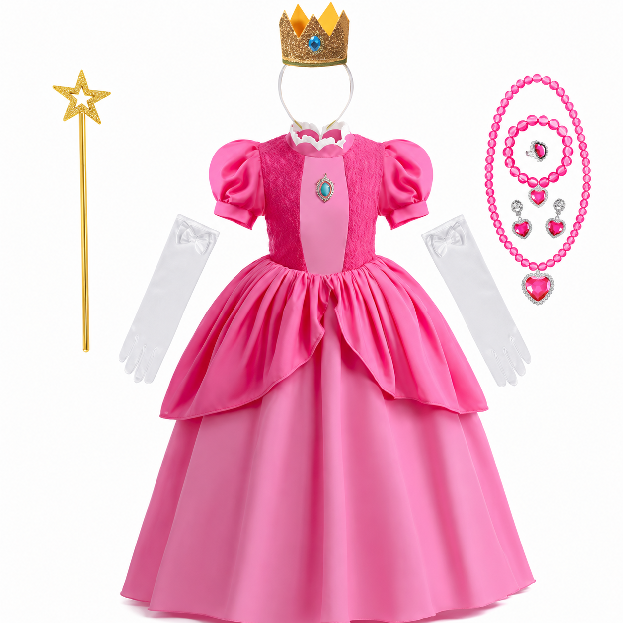 Costumi di Halloween per ragazze set vestito da principessa per festa