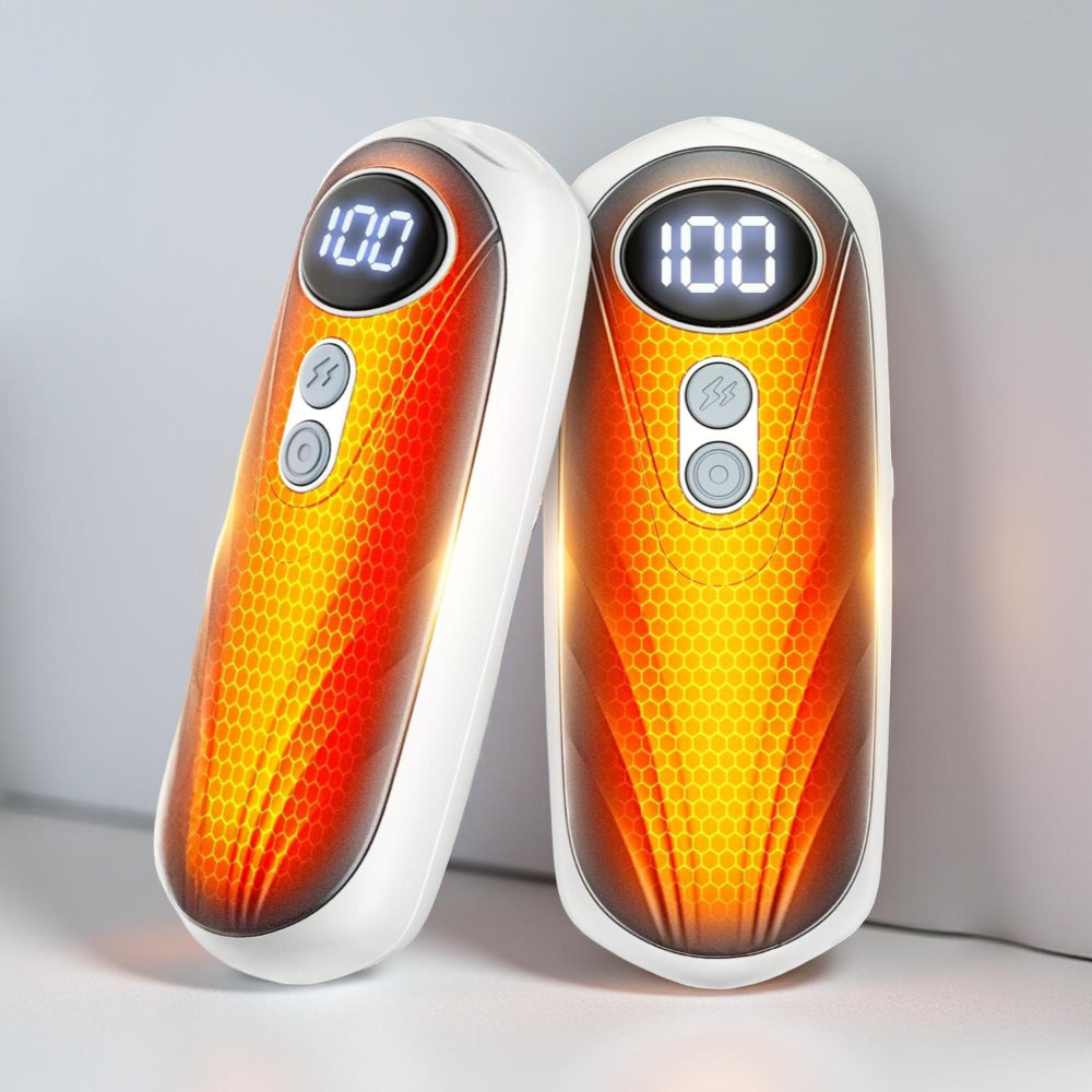 Wiederaufladbares Taschenwärmer-Set mit LED-Handwärmern