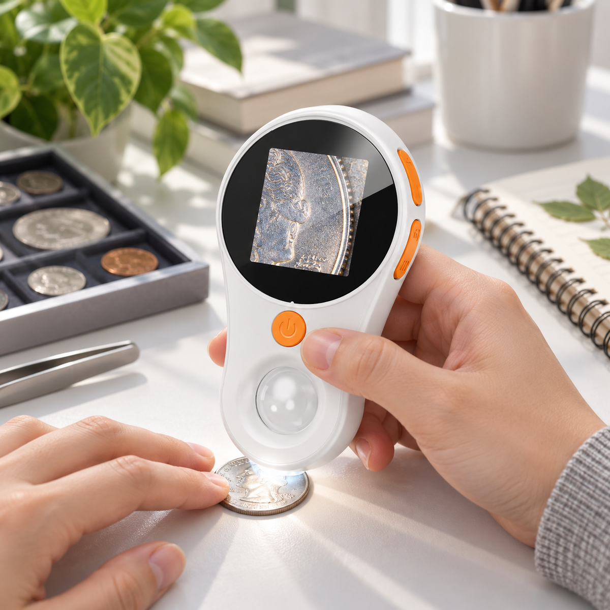 Handheld Digital Microscope Digital Magnifying Glass Portable