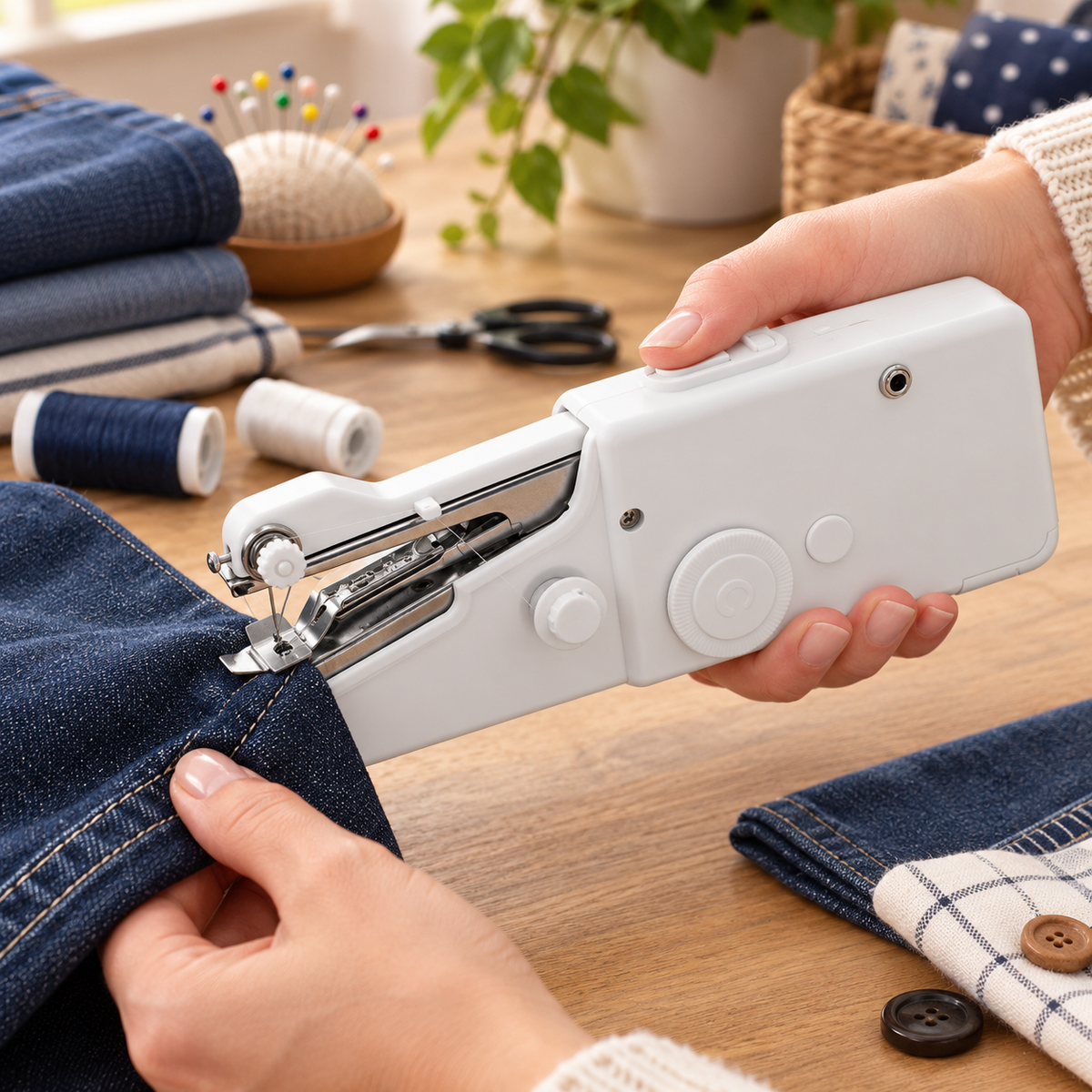 Handheld Sewing Machine Portable Electric Compact Design