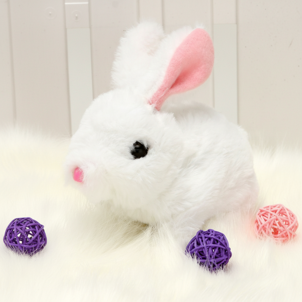 Juguete de Peluche Realista de Conejito Interactivo y Sensible para Niños