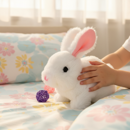 Juguete de Peluche Realista de Conejito Interactivo y Sensible para Niños