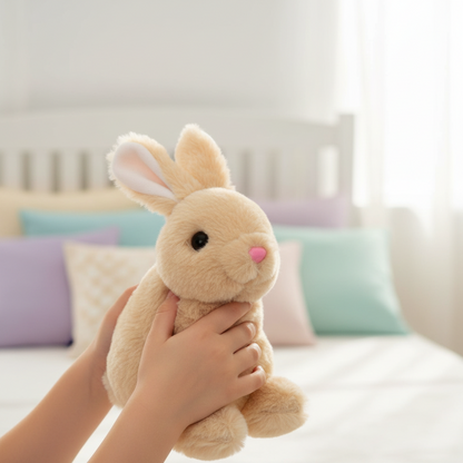 Juguete de Peluche Realista de Conejito Interactivo y Sensible para Niños