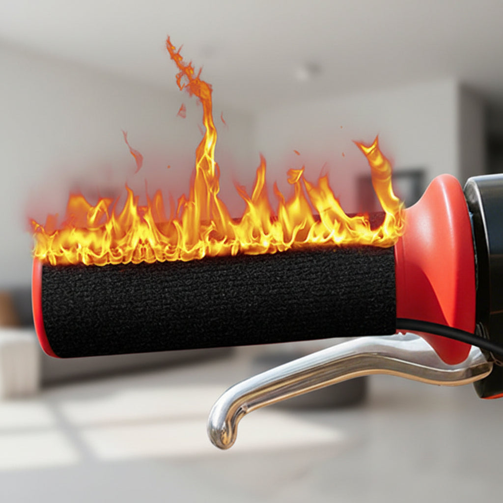 Impugnature Riscaldate per Manubrio Moto Controllo della Temperatura Alimentate via USB