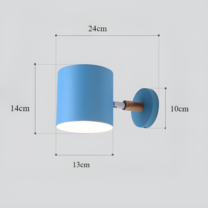 Lampada da parete regolabile NordicGlow | Design scandinavo pastello