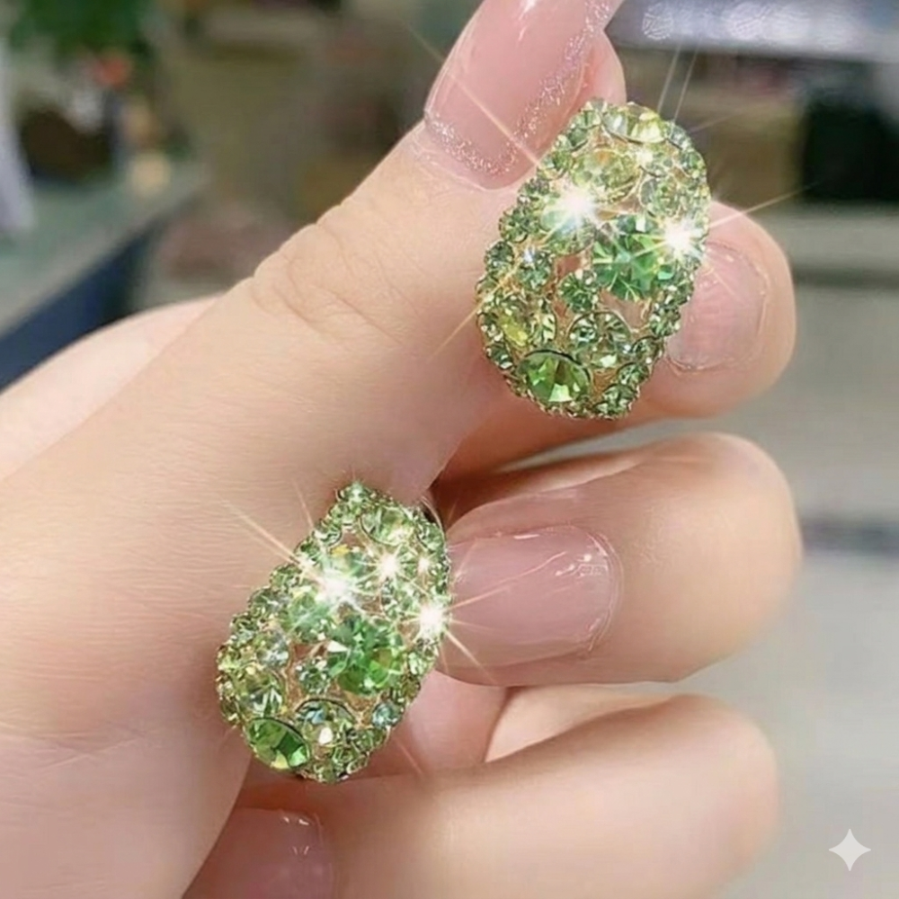 Orecchini a cerchio in lega sterling con diamanti per la Festa della Mamma