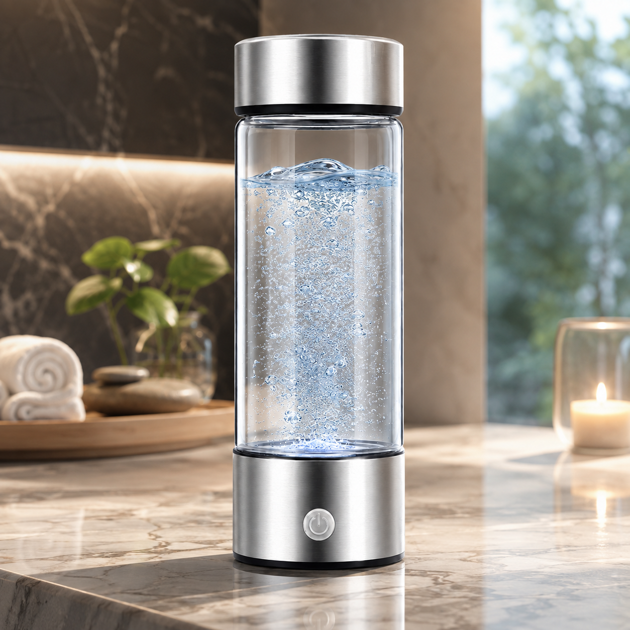 Hydrogen Water Bottle Portable Infused Hydration Maker