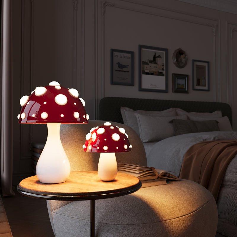 LED Svampebordlampe | Moderne Amanita-inspireret Lys
