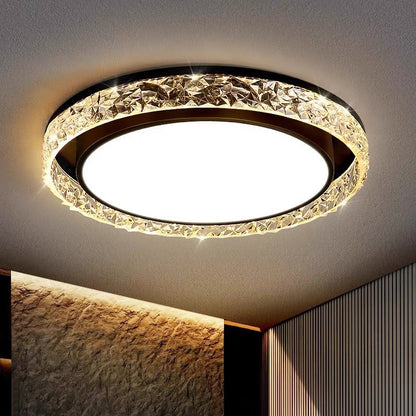 Crystal Halo LED-Deckenleuchte | Fernbedienbar dimmbare Aufbaumontage