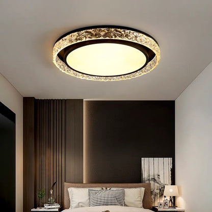 Crystal Halo LED-Deckenleuchte | Fernbedienbar dimmbare Aufbaumontage