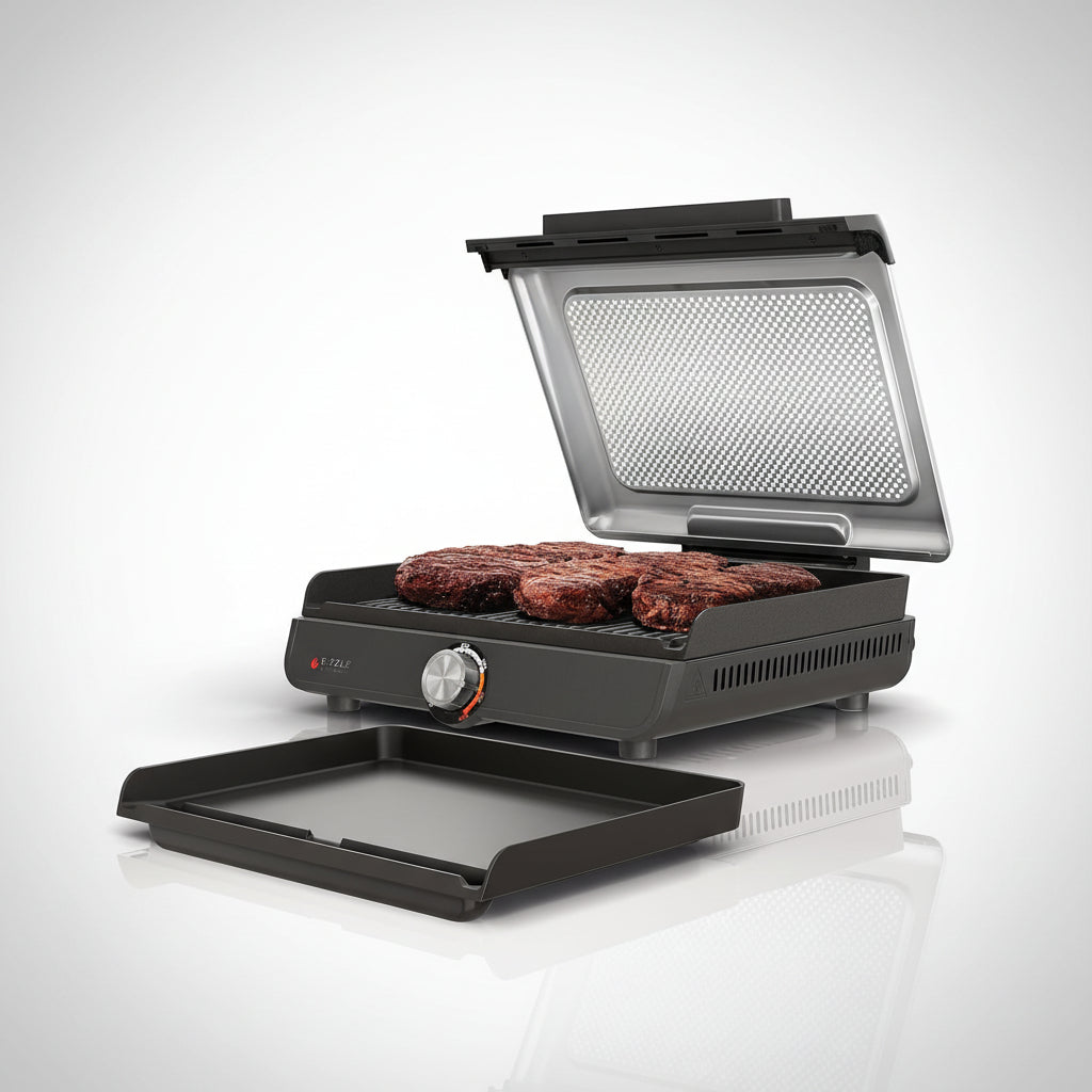 Indendørs Grillpande 500°F Nonstick Plade Familieretter